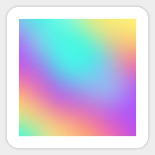 Bright Pastel Rainbow Gradient Sticker